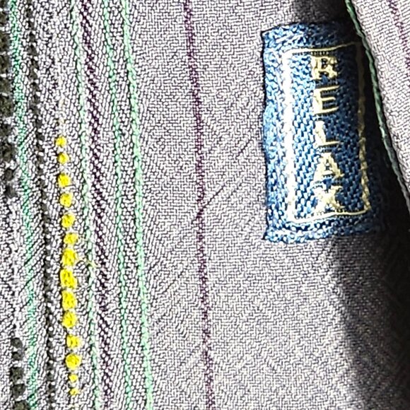 Tommy Bahama Mens Silk Plum w/Stripes Short Sleeve Button Up XL - Picture 5 of 7